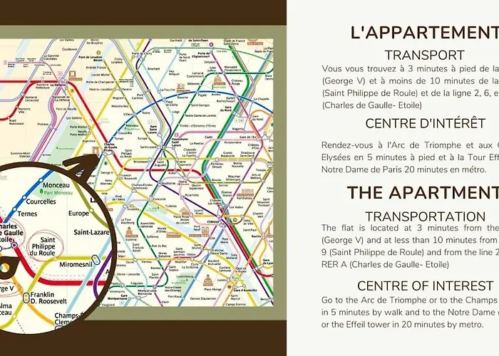 4#two Bedrooms#champs Elysees#arc De Triomphe#ac Lejlighed *